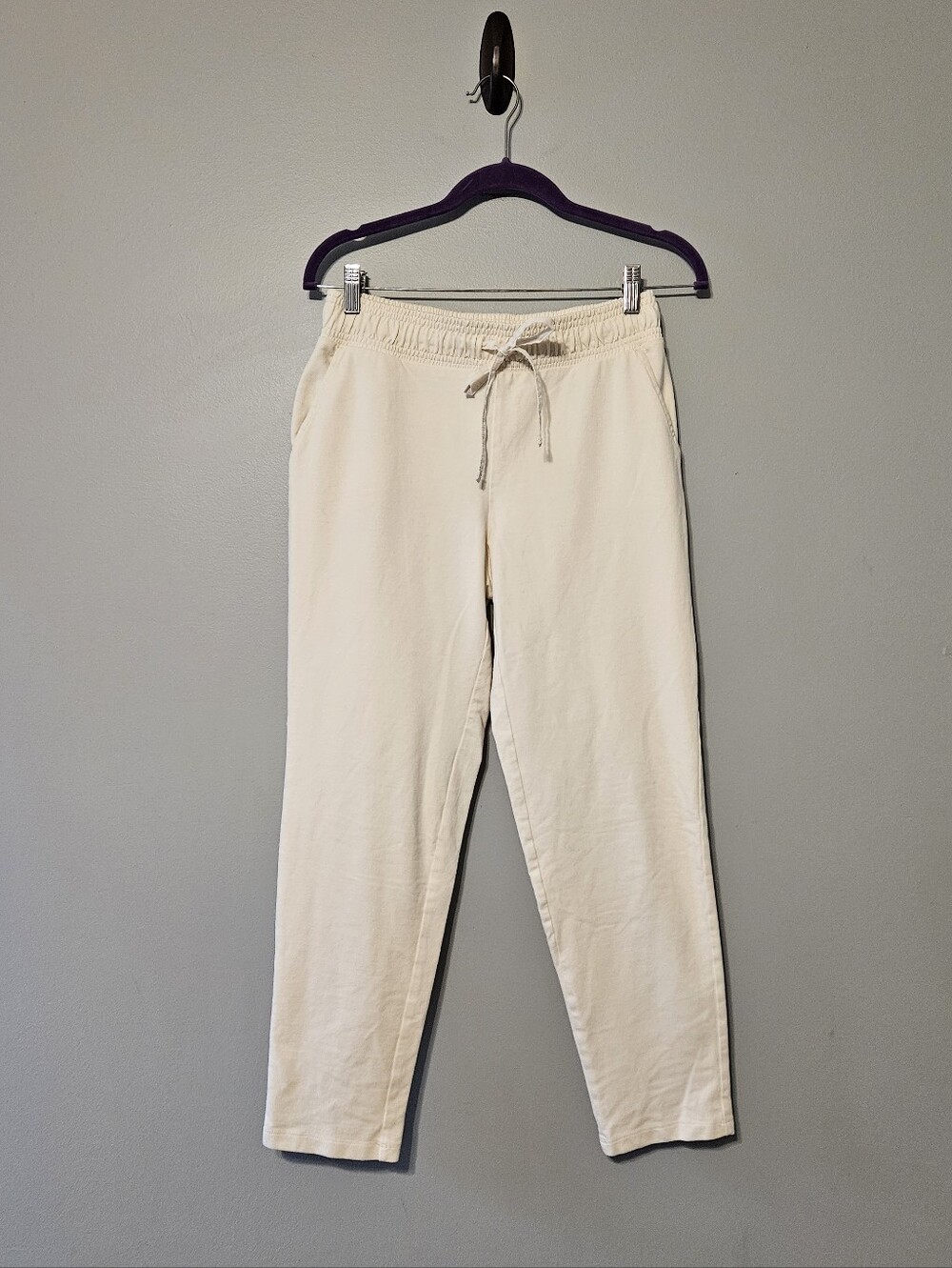 a new day Cream Straight-Leg Drawstring Pants